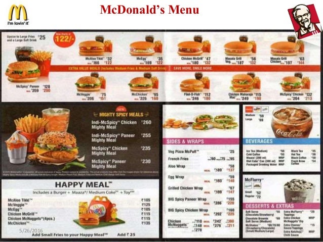 2 McMenu O + Happy Meal MCDRIVE