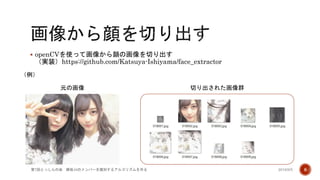 欅坂46のメンバーを識別するアルゴリズムを作る