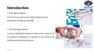 Drug Pattern To study the drug utilization pattern and monitoring | PPTX