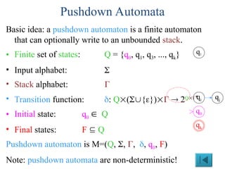Theory of Complexity and Automata at MWU | PPT