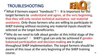 Shep Approach Comprehensive Guide to Implementing Sensitization Workshops in SHEP | PPTX