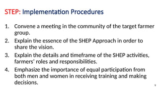 Shep Approach Comprehensive Guide to Implementing Sensitization Workshops in SHEP | PPTX