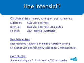 Richtlijn = 10.000 stappen per dag
- Hoeveel haal jij?
- Kun je dit verhogen?
- Zo ja, hoe pak je dat aan?
- App: b.v. Moves (Houdt bij hoeveel je wandelt, hardloopt en fietst.)
Beweging meten
 