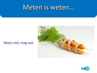Bespreek in groepjes, per punt uit je actieplan:
Succesbelevingen / verbeterpunten:
- wat doet dit met je?
- wat was je score bij ‘belang’?
- waarom dit cijfer?
- waarom niet twee cijfers lager?
- wat is nodig om een cijfer hoger te komen?
- idem bij score bij ‘vertrouwen’?
Ervaringen?
 