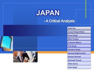 JAPAN - A Critical Analysis 