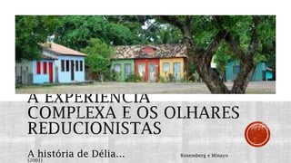 A história de Délia… Rosemberg e Minayo
(2001)
 