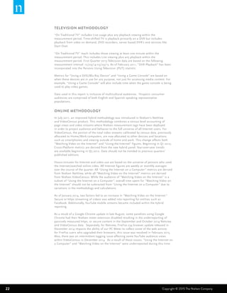 Panel Nielson Example Nielsen´s Total Audience Report | PDF