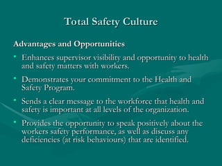 Building a Total Safety Culture: Leadership, Awareness, and Prevention ...