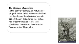Life in Al-andalus
Conquerors: The conquerosrs and their descendants became the
most powerful groups in theirv society.
Arabs: Were the land owning of aristrocazi, who also held political
power.
Berbers: From the North Africa, helped to conquer the Iberian
Peninsula.
As Muslims conquered they let jews and christians
practice their religion, but only if they paid taxes:
Mozarabs: Cristians who did not convert into Islams.
Jews: Were merchants artisans and schelars.
 