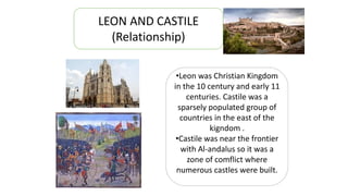 For nearly 800 years, Al-Alandalus an a series
of Christian states existed together on the
Iberian Peninsula. They traded and
exchanged knowledge, also frequendly
fougth each other. Al-Andalus was stronger
up to the 100th century. The Christian king
grew in power and began to take Muslims
teritorries.
Activities:
Page 96; 1 and 2
 
