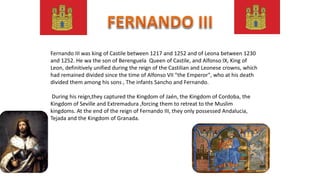 Counties and kingdoms of the Pyrenees :
• The Pyrenees formed part of the Carolingian empire after defensive
fronter.Carolingian empire broke apart in the 9th century,3
separated religion developed:
• Navarre:in the erly nine century ,count Inigo Arista expelled frontiers
troops from Pamplona and declare him self the Kingdom of
Pamplona.
• Aragon: the counties of Aragón Soarable and Ribagorza broke away
from Carolingian control. In 820 count Aznar Galíndez rose to power
in Aragón
• Catalan Counties: At the end of the 9 century, the count of urgell,
Wilfredo the HAIRY, expand3d his territory and won independence
from Frankish rule.
 
