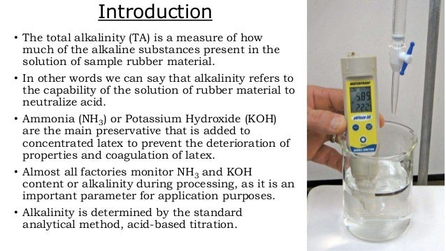 measurement total alkalinity of
