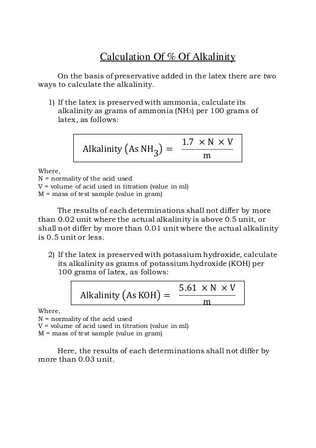 measurement of total alkalinity
