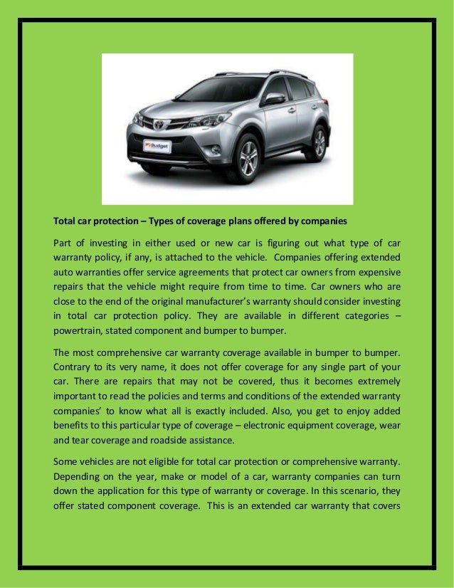 Car Warranty Companies >> Total Car Protection Types Of Coverage Plans Offered By Companies Car Warranty Companies >> Total Car Protection Types Of Coverage Plans Offered By Companies
