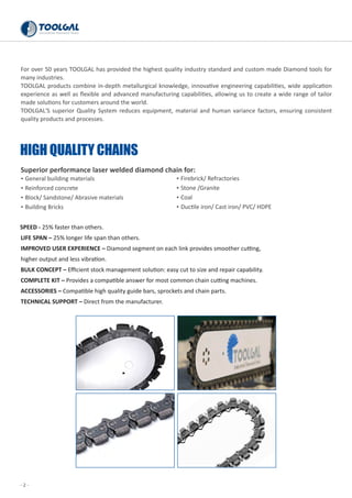 Total chain solutions - diamond cutting chains & accessories for ...