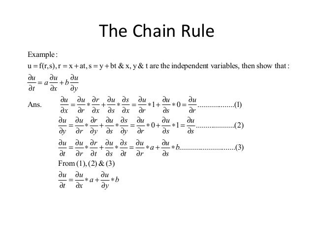 Engineering Mathematics Total Derivatives Chain Rule And Derivativ