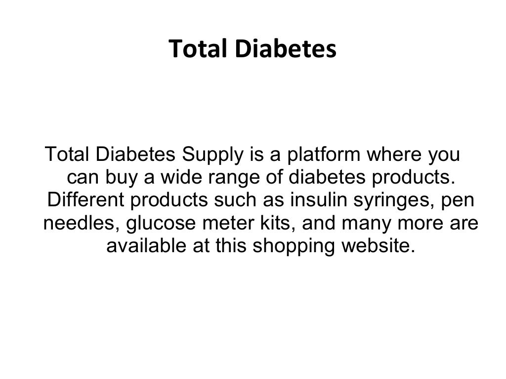 Pocket Friendly Total Diabetes Supply Coupon