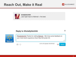 40
Reach Out, Make it Real
 