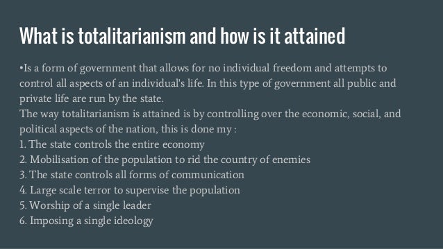 totalitarianism