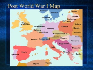 Post World War I Map 