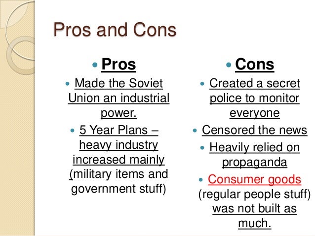 pros and cons of communism