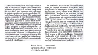 Nicolas Werth, « La catastrophe
agricole soviétique », in L’Histoire,
n°344, juillet-août 2009.
 