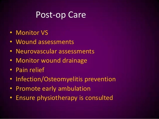 Total knee replacement nursing management