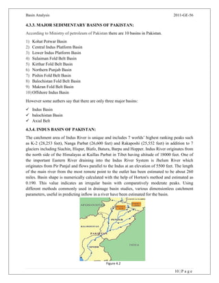 Basin Analysis Labs | PDF