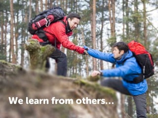 We learn from our mistakes…
 