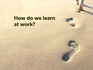 What was the last major thing you
learned that advanced your career?
And in retrospect has been
fundamental to your career?
What prompted you to do it?
How did you know you were doing it
correctly?
 