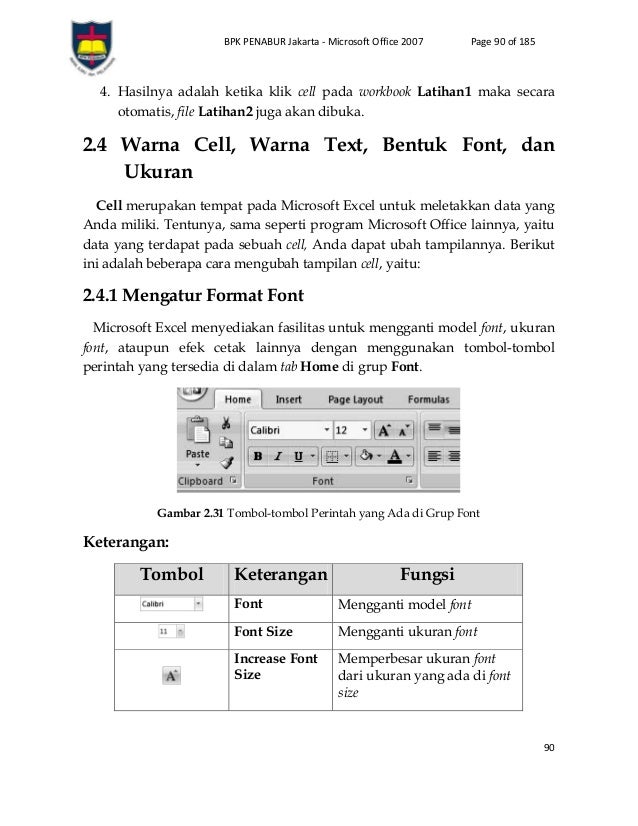 Download Ebook Belajar Microsoft Excel 2007 PDF | Gratis  