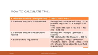 Tpn Volume Worksheet.pdf Total parenteral nutrition | PPTX