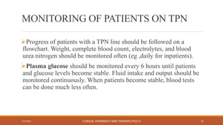 Tpn Panel Lab Test Total parenteral nutrition | PPTX