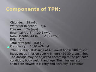 Total parenteral nutrition | PDF