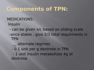 Total parenteral nutrition | PDF