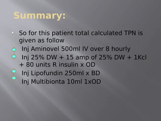 Total parenteral nutrition | PDF