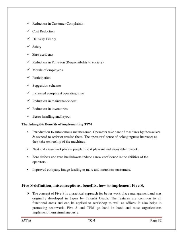 total quality management