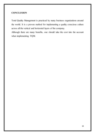Total quality management | DOCX