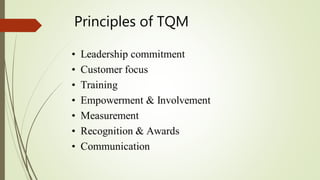 Total quality management and six sigma