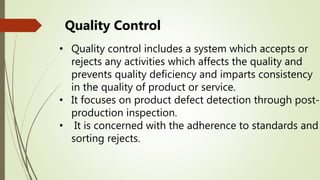 Total quality management and six sigma