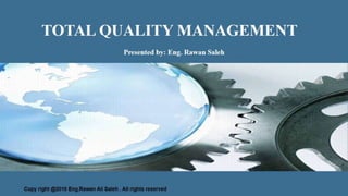 Total quality management system webinar #course#Material # ادارة الجودة الشاملة 