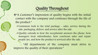 Total quality management (tqm)