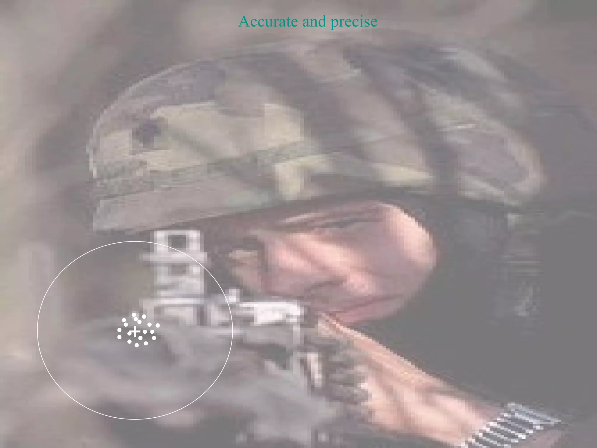 Accurate and precise + 