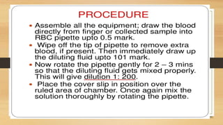 Total rbc count | PPTX