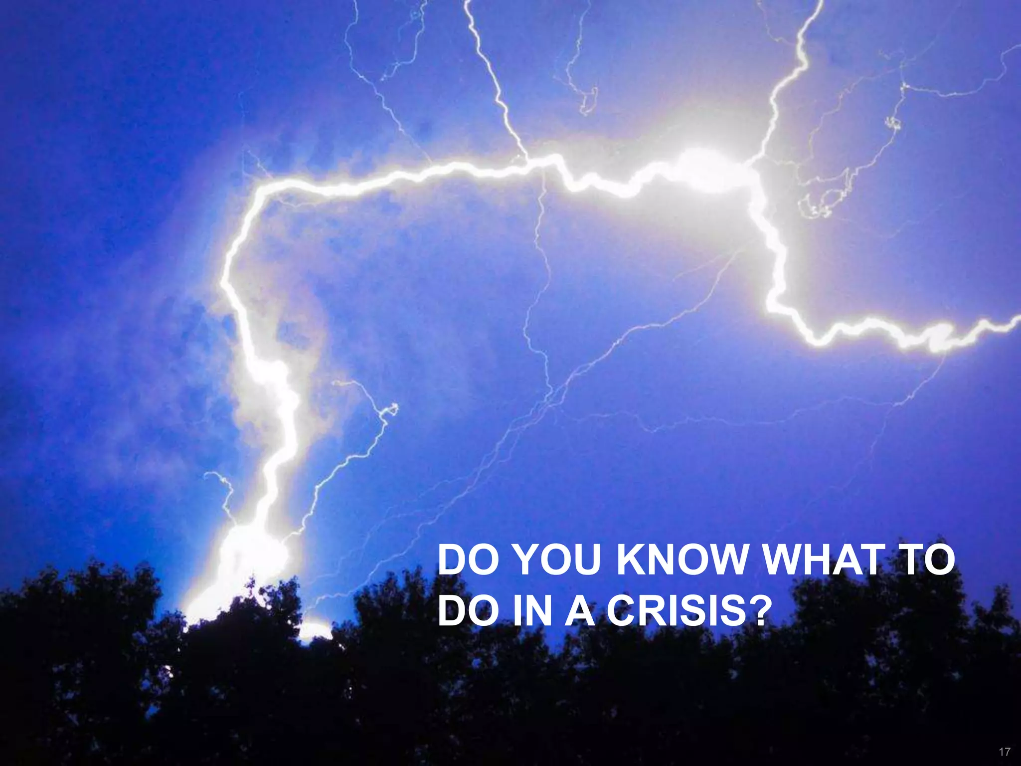 Do you know WHAT to do in a crisis? 17