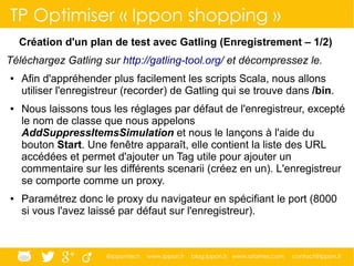 @ippontech www.ippon.fr blog.ippon.fr www.atomes.com contact@ippon.fr
TP Optimiser « Ippon shopping »
Création d'un plan d...