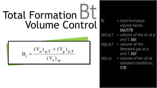 Total Volume Factor Total volume formasi sttmigas bppn | PPTX