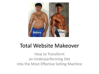 Total Website Makeover How to Transform an Underperforming Site into the Most Effective Selling Machine 