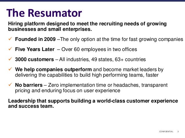 starting up success presented by the resumator at totango tour