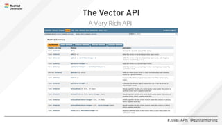 #Java17APIs @gunnarmorling
The Vector API
A Very Rich API
 